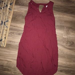 Burgundy dress